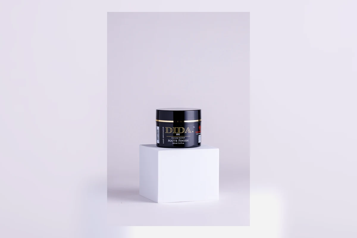 DIDA NYC matte styling product photo representing pomade and grooming content opportunities