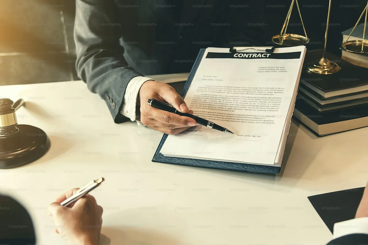 Attorney reviewing legal documents for a consultation-focused law firm SEO strategy